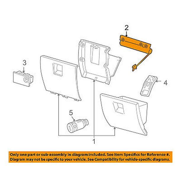 CHRYSLER OEM 0509 PT Cruiser Glove Compartment BoxDamper Assembly
