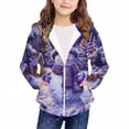 thumbnail image 2 of AUNVITO Christmas Print Hooded Zip-Up Hoodie with Pockets Long Sleeve Sportswear for Boys & Girls 4-12Y Casual Winter Outerwear, 2 of 6