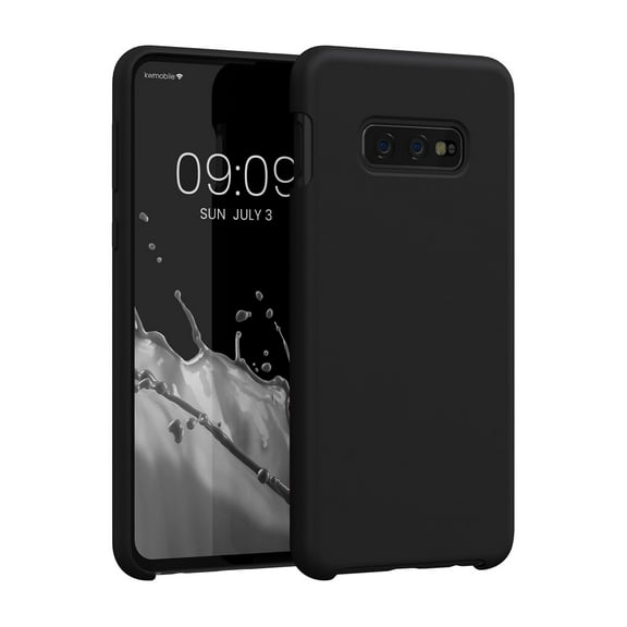Kwmobile Silicone Phone Cover for Galaxy S10e - Soft Finish, Black