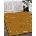 thumbnail image 3 of Ahgly Company Machine Washable Indoor Rectangle Transitional Mahogany Brown Area Rugs, 5' x 7', 3 of 7
