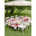 thumbnail image 4 of Outdoor Tablecloth with Umbrella Hole for Patio/Picnic/Party/Camping, Summer Fruits Waterproof Table Cloth Rectangle Table Cover Washable, Grapefruit Peach Lemon Strawberry (54"x 80"), 4 of 9