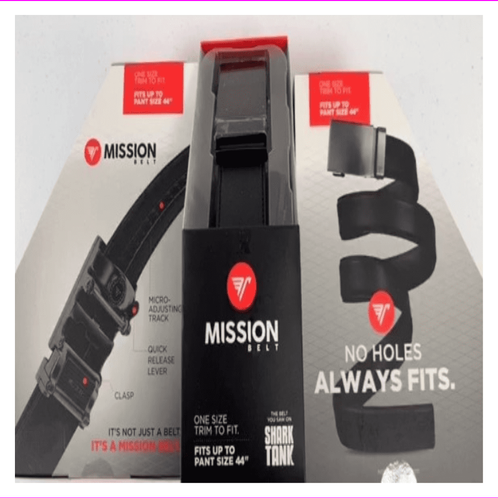 Mission Belt Mission Belt Men's Leather Ratchet Clasp Trim to Fit