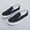 White and Black, variant on Women's Slip on Shoes Canvas Sneakers Loafers Non Slip Shoes Low Top Casual Shoes