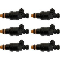 Fuel Injector Set 6 Piece - Compatible with 1987 - 1990 Jeep Cherokee 4.0L 6-Cylinder 1988 1989