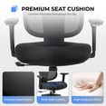 thumbnail image 3 of MotionGrey Mellow Mesh Ergonomic OfficeChair with Adjustable Armrest High Mesh - Desk Computer Chairs Perfect for Home Gaming And Commercial Offices - Black, 3 of 12