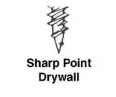 CRL 8X3DW-XCP100 8 x 3" Flat Head Phillips Sharp Point Drywall Screws - pack of 100