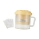 thumbnail image 5 of Colador de yogur griego Colador con tapa Utensilio de cocina para alimentos Yogur amarillo, 5 of 7