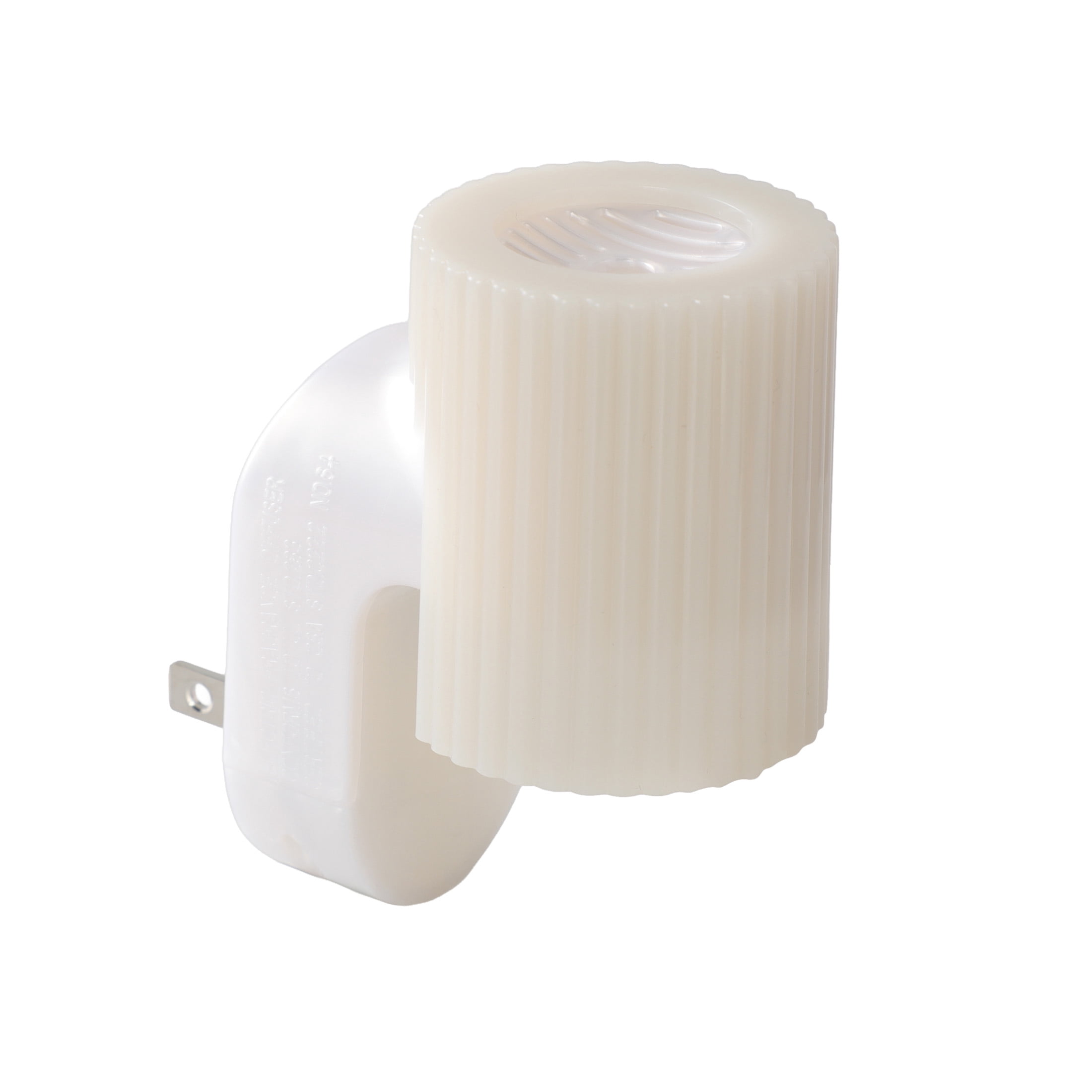 Mainstays Aroma Accents LED Fragrance Plug-in, Ribbed Texture, Papyrus Beige