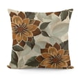 thumbnail image 2 of Fall Brown Outdoor Pillow Cover Beige White Decor Modern Geometry Flower Decorative Cushion Cases for Sofa Couch Bed, 2 of 6