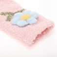 thumbnail image 5 of Unique Bargains 1 Pair Women's Comfortable Floral Sleep Cozy Socks Pink 93% Polyester 7% Spandex, 5 of 5
