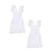 thumbnail image 1 of 2Pieces Victorian Pinafore Apron Maid Lace Smock Costume Ruffle Pockets, 1 of 5