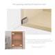thumbnail image 1 of Bisagra de acero inoxidable para vidrio Bisagra negra para puerta de gabinete Ejes giratorios superior e inferior que se abren automáticamente con resorte Eje giratorio sin orificios Clip, 1 of 3