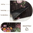 thumbnail image 6 of Pink Spring Floral Round Area Rug 3Ft Washable Small Circle Rugs for Kitchen Entryway, Farmhouse Botanical Wooden Retro Art Non-Slip Carpet Floor Mats Indoor Outdoor Carpet Runner Home Decor, 6 of 8