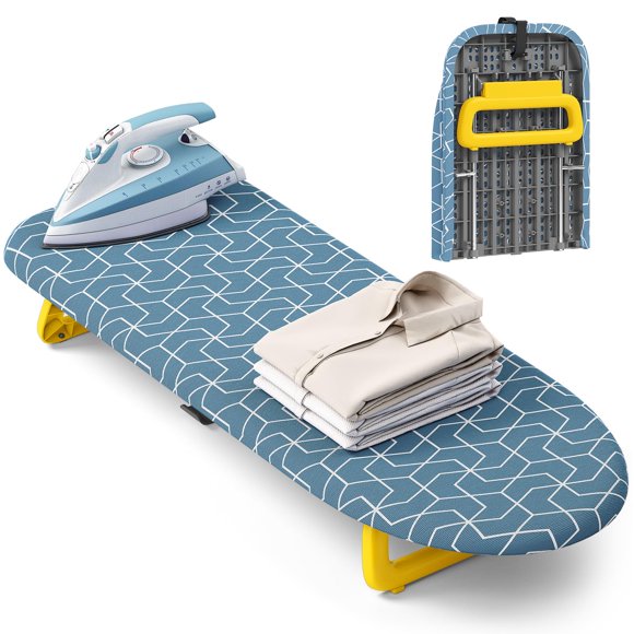 Tabla de planchar plegable APEXCHASER 81 x 30 cm azul cielo