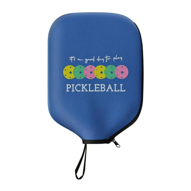 Almencla Pickleball Paddle Cover Case Dustproof Accessories Shockproof Neoprene Sleeve Zipper Racket Protection Pickleball Head Cover Dark Blue