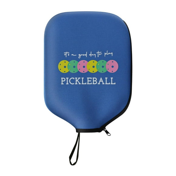 Colaxi Pickleball Paddle Cover Case Dustproof Accessories Shockproof Neoprene Sleeve Zipper Racket Protection Pickleball Head Cover Dark Blue