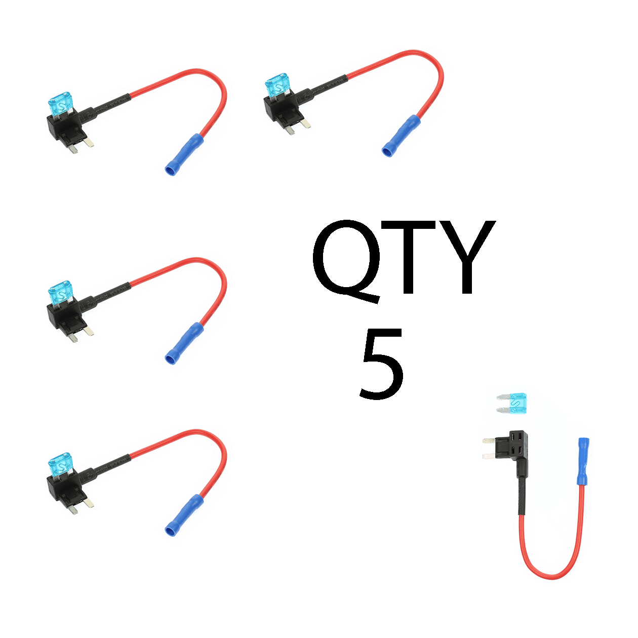 ATM TAP Mini Addacircuit ATM Low Profile Blade Fuse Holder & 15 Amp