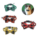 thumbnail image 1 of 4 Uds collares de gato de Navidad, collar de gato mascota hebilla de seguridad campana de Navidad algodón a cuadros escocés Bo, 1 of 5
