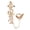 Gold-color, variant on Crystals Rhinestones Vintage Chain Rings Adjustable Size Double Finger Jewelry for Women Special Occasion Gifts
