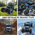thumbnail image 4 of Auto RC Cheerwing 1:18 Rock Crawler 4WD Todo Terreno Azul, 4 of 7