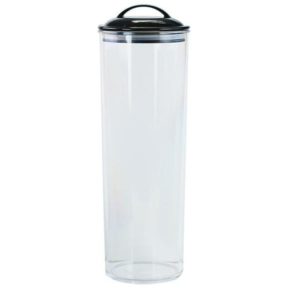 Calypso Basics by Reston Lloyd Acrylic Storage Canisters, Spaghetti, Black