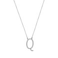 thumbnail image 6 of Imperial 1/20Ct TDW Diamond Alphabet Q Pendant Necklace for Women in Sterling Silver, 6 of 6