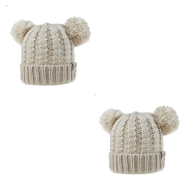 Gorro Minnieouse con Diseño de doble capa gorros con orejeras plegables para niños color Beige
