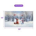 thumbnail image 5 of Hello Winter Abyssinian Football Snowman Welcome Snowy Morning Doormat Cat Lover Kitten Owner Gifts Indoor Outdoor Welcome Mat - 01012, 5 of 5