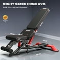 thumbnail image 3 of LNOW 2000LB Commercial Weight Bench | Adjustable Incline, Decline, Flat & Leg Extension Workout Bench for Heavy Duty Home Gym, 3 of 10