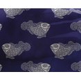 thumbnail image 4 of oneOone Georgette Viscose Fabric Fish Block Print Fabric BTY 42 Inch Wide, 4 of 4