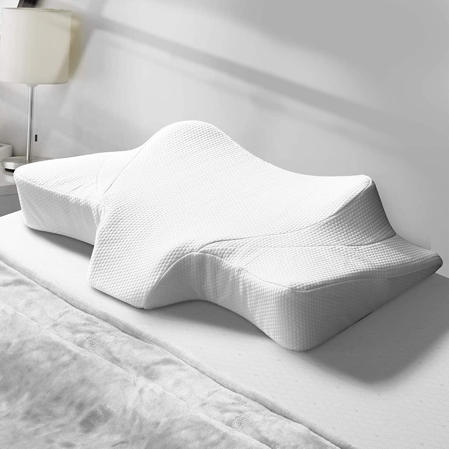 MARNUR Contour Memory Foam Pillow Orthopedic Pillows for Neck Pain Ergonomic 