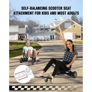 MIHOVER Adjustable HoverKart Self Balancing Scooter Seat Attachment, Balancing Scooter Go Kart Accessory for 6.5 8 10 Hover Board (Hoverboard not included)