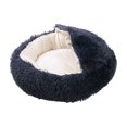 thumbnail image 2 of RnemiTe-amo Calming Dog Beds & Cat Cave Bed With Hooded Cover,Removable Washable Round Beds For Small Medium Pets,Anti-Slip Faux Fur Fluffy Coved Bed For Improved Sleep,Fits Up to 11 lbs, 2 of 8