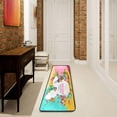 thumbnail image 3 of SKYSONIC 2'X6' Happy Easter Runner Rug with Rubber Backing, Cute Bunny Eggs Non Slip Entryway Rug Runner Washable Soft Area Rug Carpet for Hallway Bedroom Kitchen Decor, 3 of 6