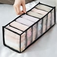 thumbnail image 5 of Underwear Organizer, 3 Set Foldable Bra Underwear Organizer Drawer Divider Storage Organizer-black, 5 of 5