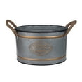 thumbnail image 2 of A and B Home Huxley Gold/Grey Metal Decorative Pots (Set of 3), 2 of 4