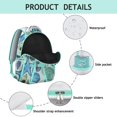 thumbnail image 4 of Lightweight School Backpack Featuring Vintage Seashells and Ocean Themes, Cute and Nautical, 4 of 6