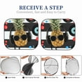 thumbnail image 5 of Cauagu Pineapple With Black Glasses Cauagu {designName} Print Foldable Car Windshield Sun Shade | Front Windshield Shade for Sun | Fits Small Sedans, Mini SUVs, Hatchbacks-Large, 5 of 5