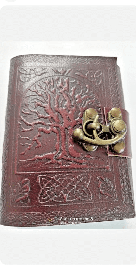 Leather Tree of Life Diary & Journal – Blank Notebook, Unlined Sketchbook for Travel Diary Creative Writing, and Artistic For Gift