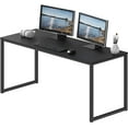 thumbnail image 1 of Commercial-Grade Office Computer Desk  x cm  Silver w/Espresso Top, 1 of 6