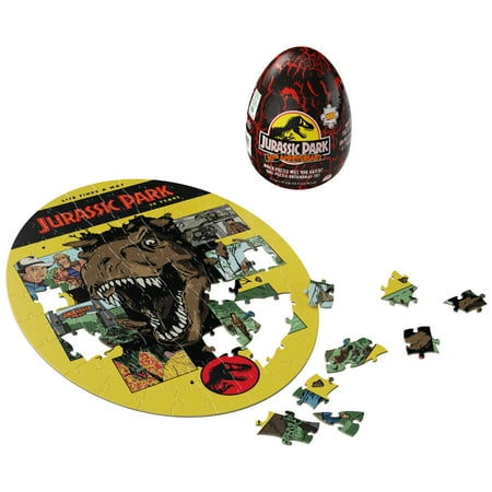 Jurassic World, 100-Piece Mystery Jigsaw Puzzle Dinosaur Park Movie in Egg Gift Package, for Adults & Kids Ages 4+