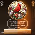 thumbnail image 3 of Quand les Robins Apparaissent Qu'un Tre Cher Est Proche - Lumière LED 3D Personnalisée, 3 of 8