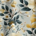 thumbnail image 4 of Designart "Neutral Floral Minimalism I" Floral Blackout Curtain Single Panel, 4 of 4