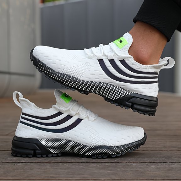 Men's Lightweight Running Shoes Breathable Mesh Athletic Sneakers with Non-Slip Cushion Sole for Walking Jogging Hiking Gym Training and Everyday Comfort
