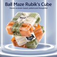 thumbnail image 3 of 3D Labyrinth Maze Cube Puzzle,Color-Match Puzzle Game,Dimensional Magic Cube, Stress Relief, Mind Teaser Challenge Game,Challenging Logic Ball Stress Relief (1pc, One Size), 3 of 7