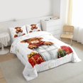 thumbnail image 3 of Homewish Merry Xmas Bedding Comforter Set,Rustic Highland Cattle Twin Comforter Sets,Gold White Snowflake Bedding Set For Boys Kids,Microfiber Bedroom Decor Reversible,2-Piece, 3 of 8