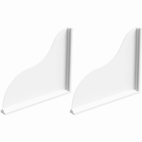 2PCS Silicone Shower Splash Guard Water Barrier Board Waterproof Protection