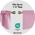 thumbnail image 5 of Deconovo Scalloped Valance for Basement, Rod Pocket Blackout Valance Curtains, 42x18 inch, Pink, 4 Pcs, 5 of 6