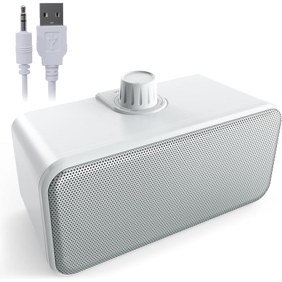 ANSTEN Wired Speakers for TV No Delay, Clear Voice TV Speakers Wired with 5M Long Cord, Personal Speaker with Headphone Jack, Easy Operation, TV Speakers for Hard of Hearing and Seniors