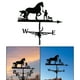 thumbnail image 4 of Metal negro Weathervane Fence Mount Weather Vane Yard Stake 20 pulgadas de alto Caballo Zulema Veleta, 4 of 7